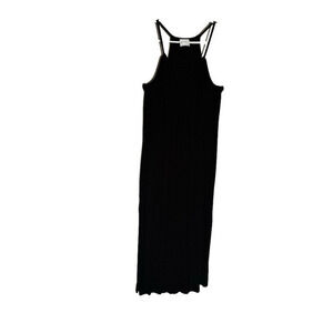 Olivia Rae Black Adjustable Halter High Slit Maxi Dress